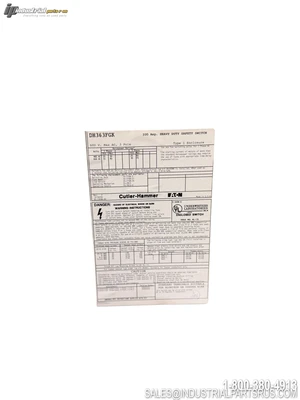 Used CUTLER-HAMMER DH363FGK Disconnects Kentucky US | Industrial Parts R Us Inc. #911241