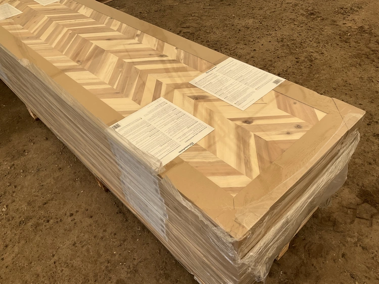 Used CHEVRON BUTCHER BLOCK COUNTERTOP Food Preparation & Supplies Michigan US | Miedema Asset Management Group #1183034
