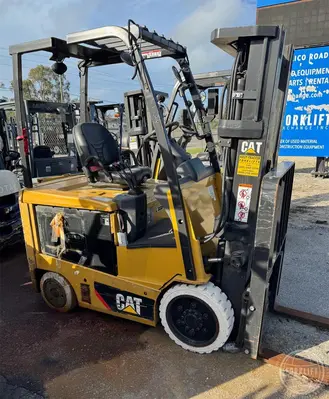 Used 2015 CATERPILLAR EC25N2 4-Wheel Sit down Electric Counterbalance Forklifts Florida US | Forklift Exchange #1274684