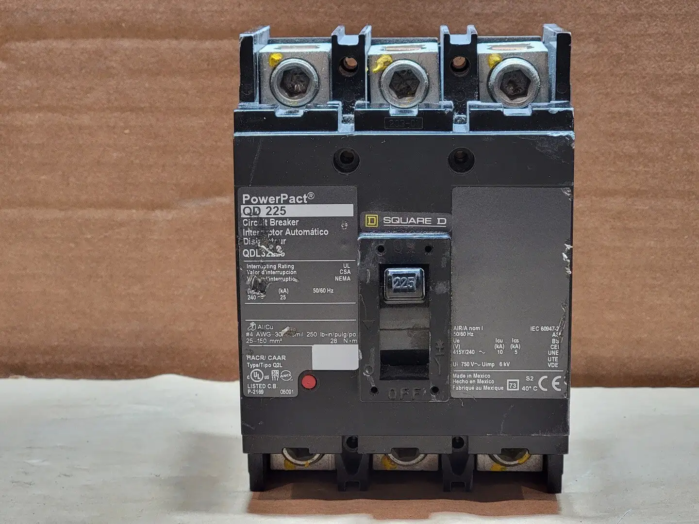 USED SQUARE D QDL32225