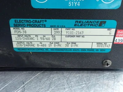 Used RELIANCE ELECTRIC PDM30 Servo Drives Ohio US | HGR 24 #802995