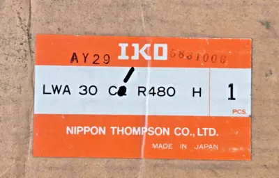 Nippon Thompson Linear Way Ball Type, Rail IKO LWA 30CR480H motion