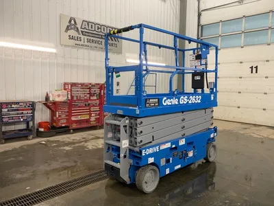 New | in-Stock 2026 GENIE GS-2632 E-DRIVE ELECTRIC SCISSOR LIFT Scissor Lifters Alberta CA | Adcock Equipment #1417998