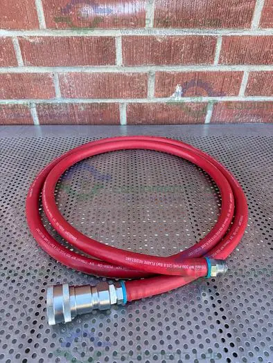 Used SWAGELOK PUSH ON 124" FLAME RESISTANT HOSE 3/4” 300PSIG W/ QUICK RELEASE FITTING Hoses | Equipment Lab #486651