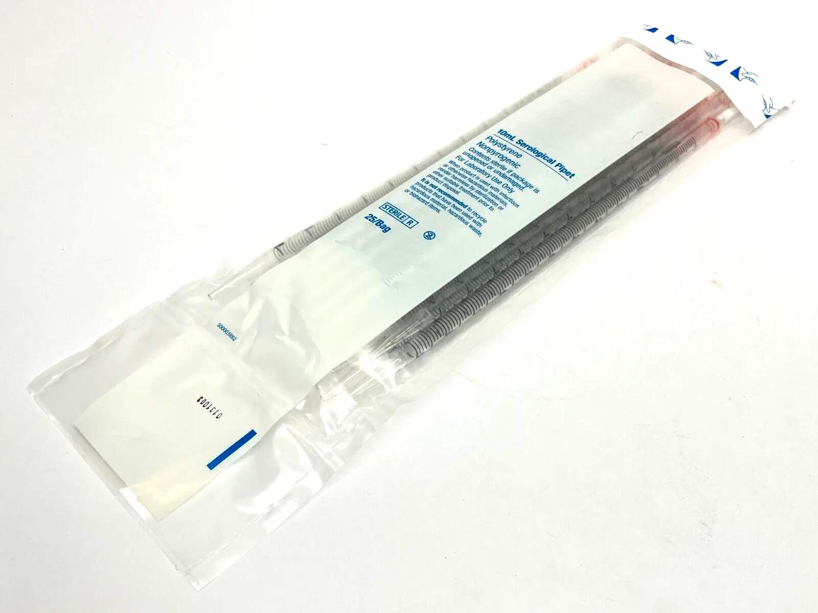 0131003 | 10ml Serological Pipet Nonpyrogenic Polystyrene 25/Bag - New