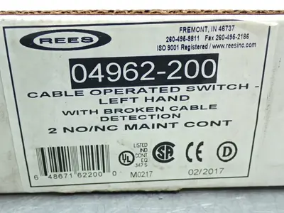 New | in-Stock REES 04962200 Relays & Switches Ohio US | HGR 24 #912971