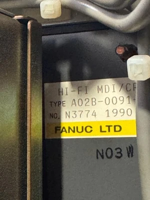 Display Screen for Mori Seiki ZL-15 SMC CNC Lathe Turning Center FANUC A02B-0091