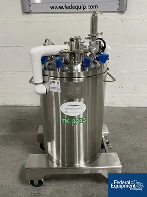 USED Precision 125 Liter Integrated Biosystems Cryovessel, 316L S/S, 50/65#