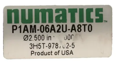 NEW NUMATICS P1AM-06A2U-A8T0
