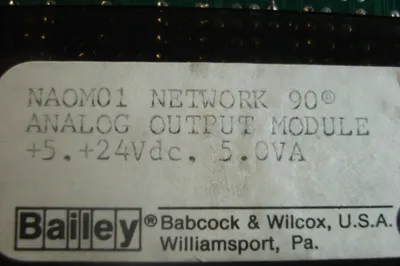 USED BAILEY NA0M01 NETWORK 90 ANALOG OUTPUT MODULE