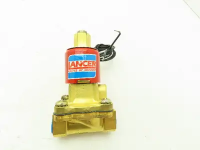 Lancer 2LE1HBG3052 2-Way Skinner Steam Solenoid Valve 3/8" NPT N.O. 0-50psi 120v