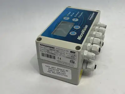 USED PULSAFEEDER MICROVISION FLOW CONTROLLER UNIT 120V 5A SFT. VER. 1.39