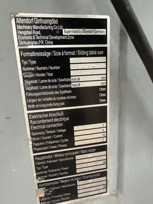 ALTENDORF WA8 T Automatic Panel Saws | Bowland Trading Ltd (3)