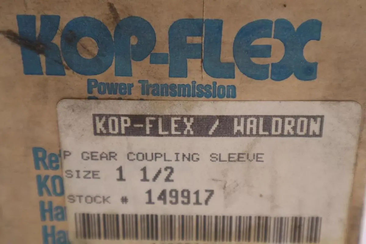 NEW Kop-Flex 1 1/2 Eb Gear Coupling Sleeve STOCK B-1069