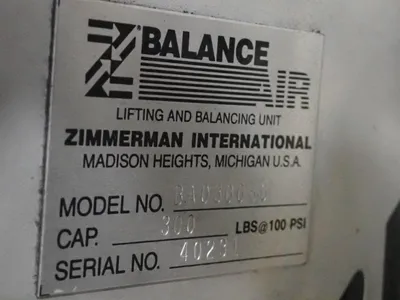 Used Z BALANCE AIR BA030080 Material Handling (misc) Ohio US | HGR 24 #885065