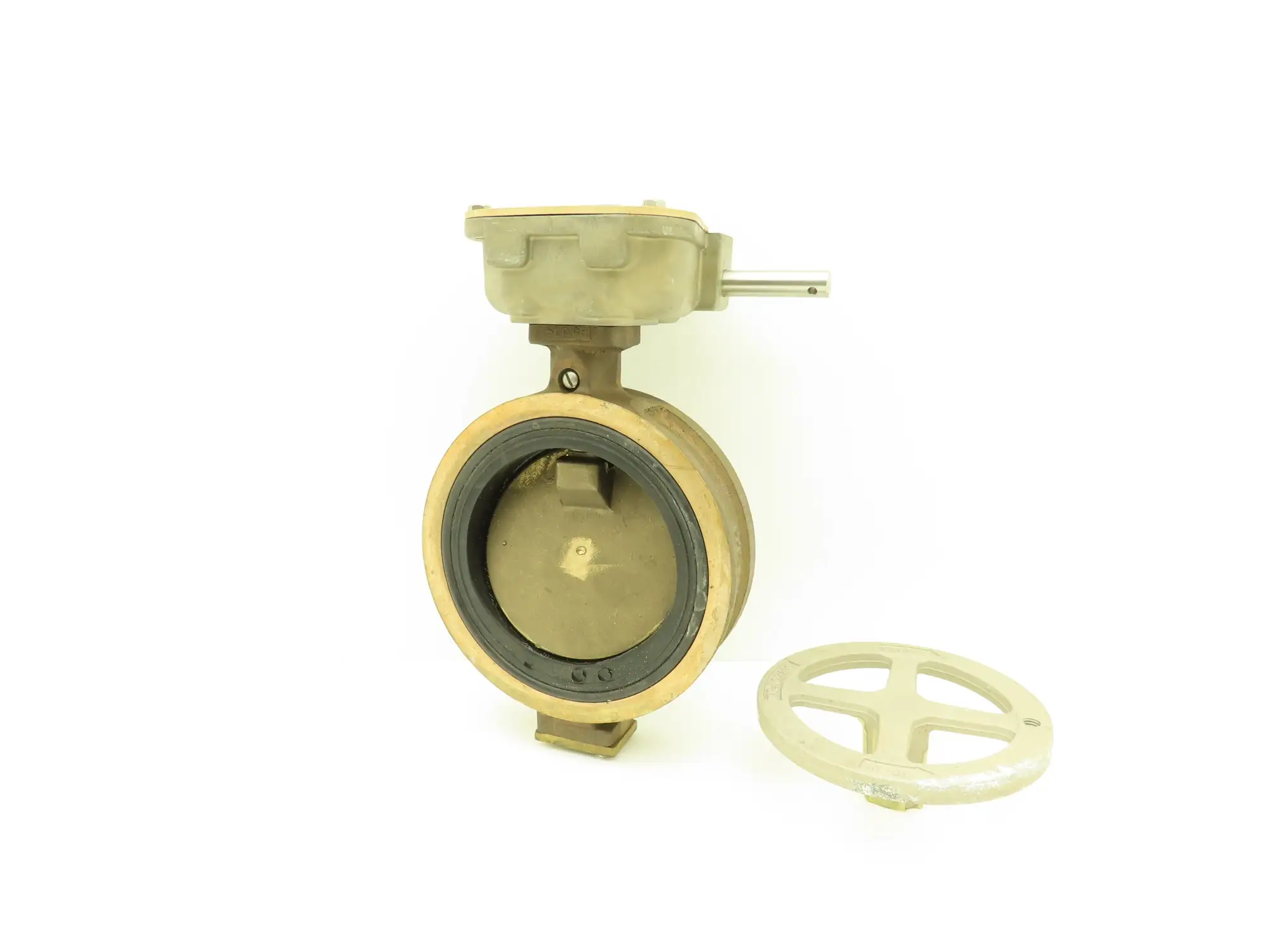 Norriseal MIL-V-22133  5" Brass Bronze Wafer Butterfly Valve w/Gear Operator