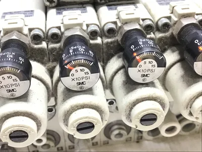 SMC ARBQ4000-N0-P-1 Manifold Solenoid Valve Set Press 7-120 PSI