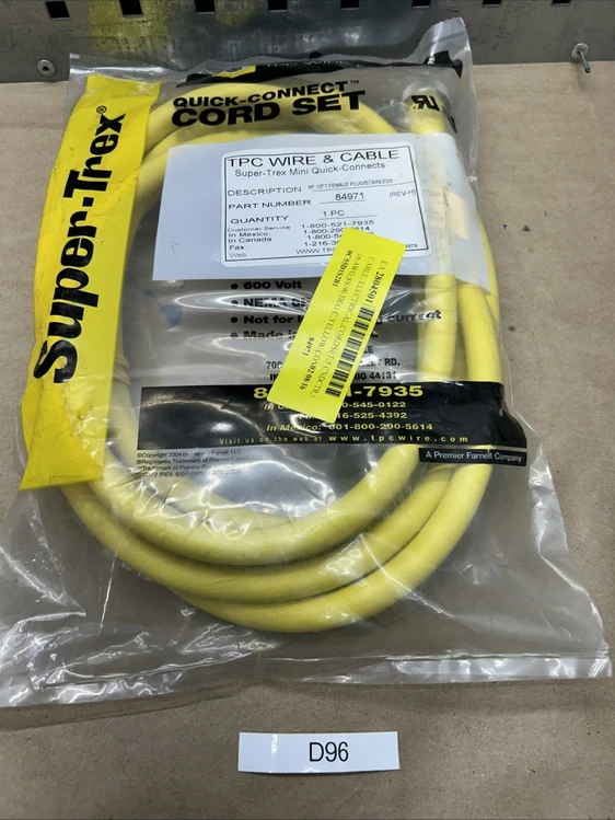 New | in-Stock TPC Wire 84971 Miscellaneous Equipment (Electrical & Power) Indiana US | J&J Industrial Supply #495755