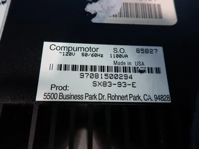 Used PARKER COMPUMOTOR SX8393E Motor Controllers Ohio US | HGR 24 #878581