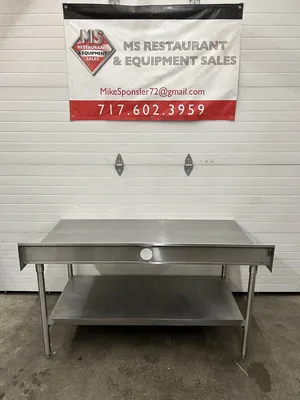 QualServ Stainless Steel Table W/ Under Shelf