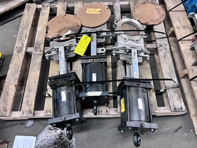 6" Henry Pratt Co. Stainless Steel Knife Gate Valve Air Operated New Storeroom Spare