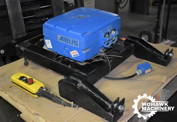 2000 KG (4400 LB) ABUS/KRANSYSTEME “TYPE GM5” DUAL FALL ELECTRIC HOIST W/PENDANT - LIFTING SPEED 4.9 FPM to 39 FPM