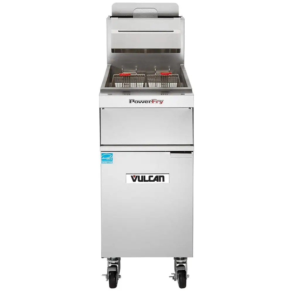 Vulcan 1VK45AF Gas Fryer - (1) 50 Lb Vat, Floor Model, Liquid Propane