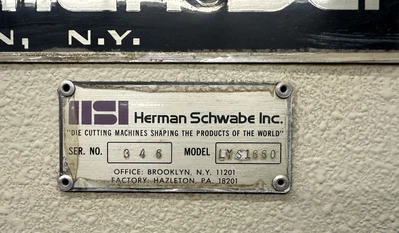 HERMAN SCHWABE OMAG LYS 1660 Die Cutting Presses | Mohawk Machinery (11)