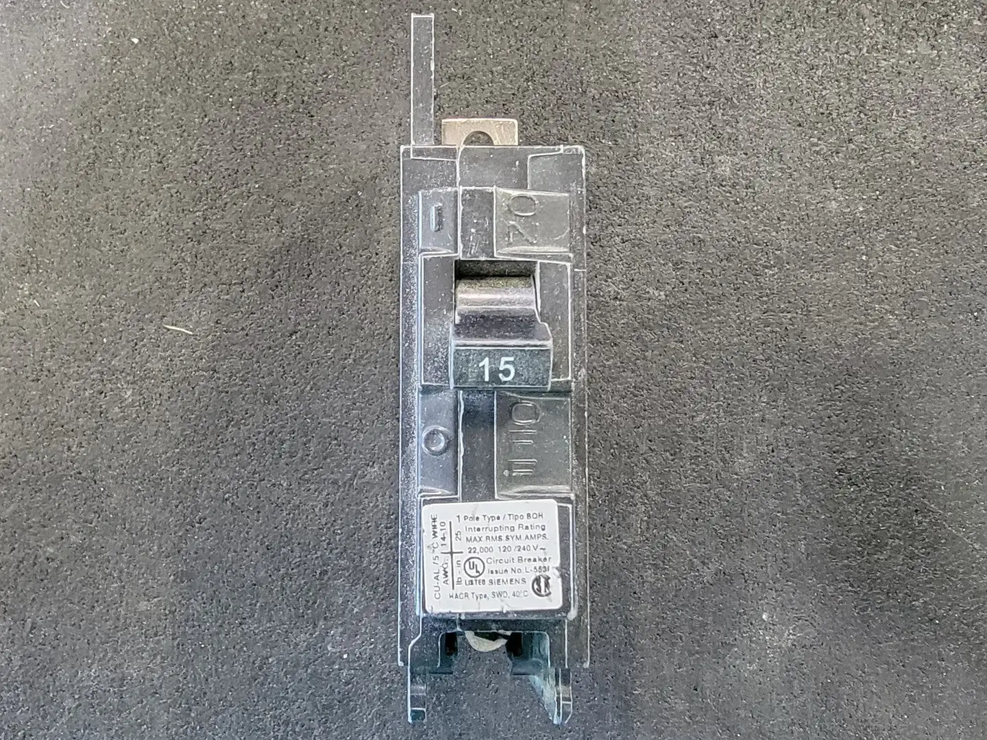 USED SIEMENS BQ1B015H
