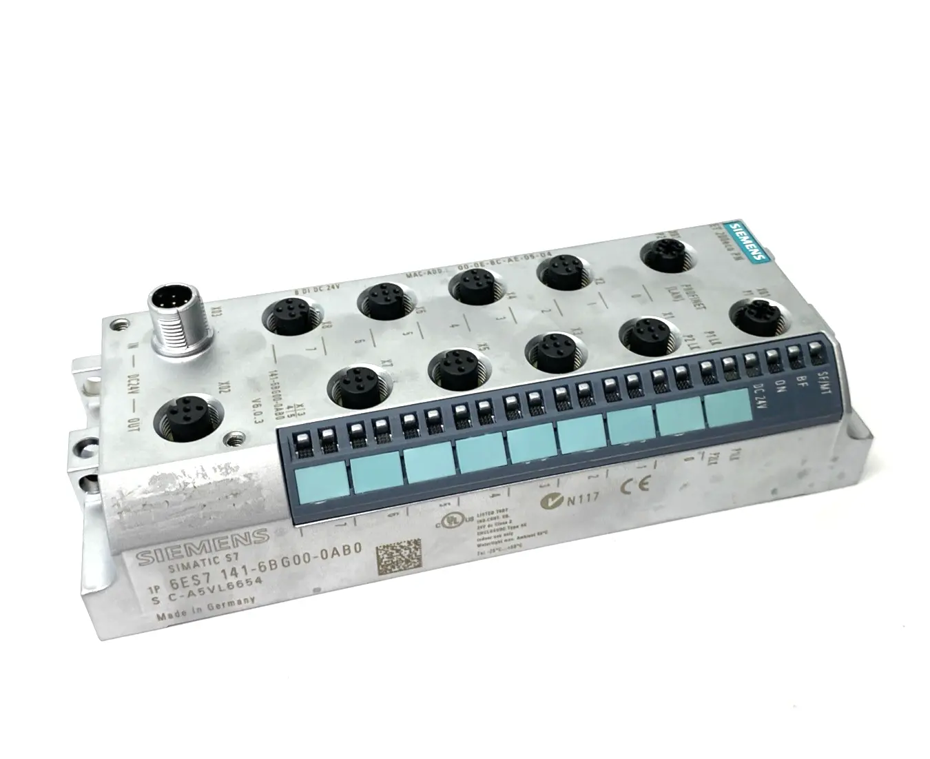 USED SIEMENS SIMATIC DP ET200ECO PN I/O MODULE 8DI, DC24V, 8XM12