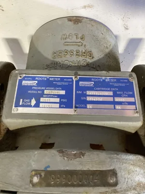 Dresser ROOTS METER 3M170ICEX Gas Meter 3000 CFH 1480 PSIG