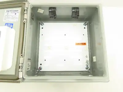 Wiegmann N412121206C Electrical Enclosure 12x12x6" Hinged Door Nema 3R