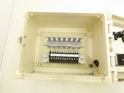 Pushbutton Hinged Electrical Enclosure 10x8x6"