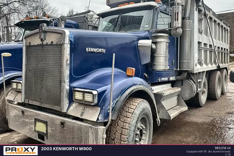 Used 2003 KENWORTH W900 Dump trucks New Jersey US | Proxy Equipment #1383000