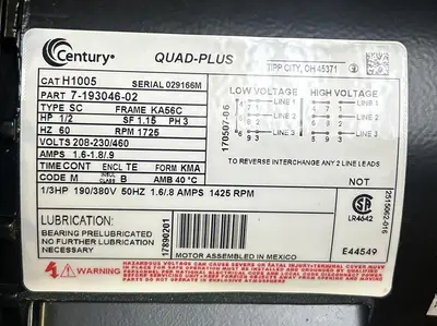 New | in-Stock CENTURY H1005 Industrial Controls | Surplus Asset Holdings #1220295