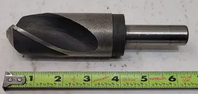 UNBRANDED STUB DRILL 2 FLUTE, SPIRAL, 40MM DIAMETER, 6.5IN OAL, STRAIGHT SHANK