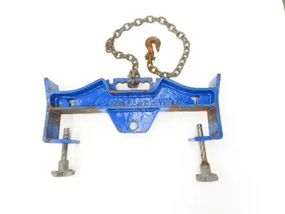Vestil D-FORK-10-SL Hoisting Rigging Hook Grapple Clamp On Lifter Blue No Hook