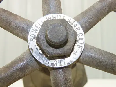 Powell White Fig 377 Bronze Gate Valve 3" NPT Threaded Rising Stem 300 WSP