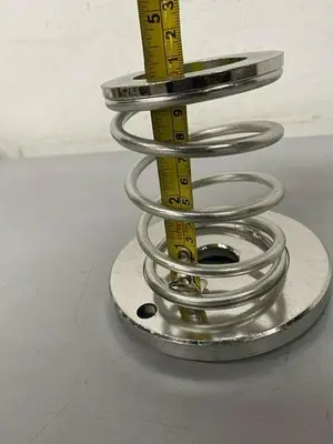 USED CUNO STAINLESS STEEL LENTICULAR CHROMATOGRAPHY COLUMN SET W/ SPRING & GASKETS