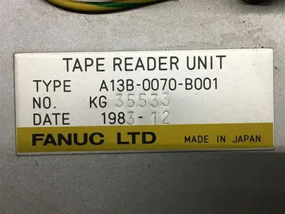 USED FANUC A13B-0070-B001 TAPE READER UNIT