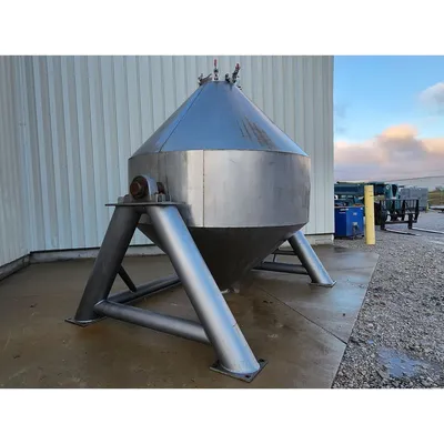 Used Stainless Steel Double Cone Blender - 150 cubic foot