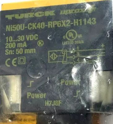 NEW TURCK NI50U-CK40-RP6X2-H1143 PROXIMITY SENSOR 1625838 NI50UCK40RP6X2H1143