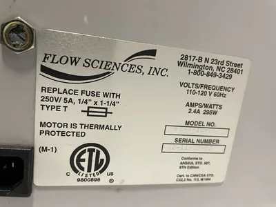 FLOW SCIENCES FS4010 FAN FILTER HOUSING UNIT- NO CORD