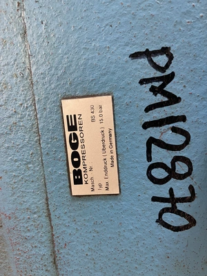 Boge Compressor Type BS430 New Storeroom Spare