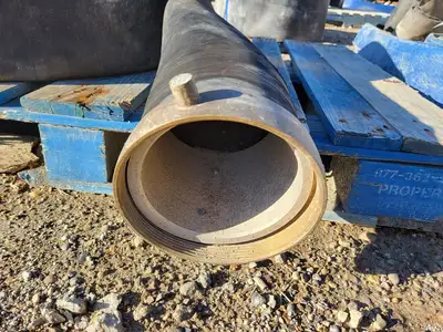 6" x 80 ft Hose Black w/ Camlock Fitting