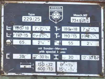 USED PEDDINGHAUS 45 TON