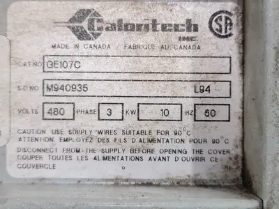 USED CALORITECH GE107C