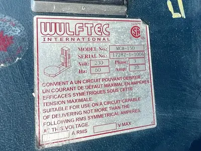 USED WULFTEC WCA-150