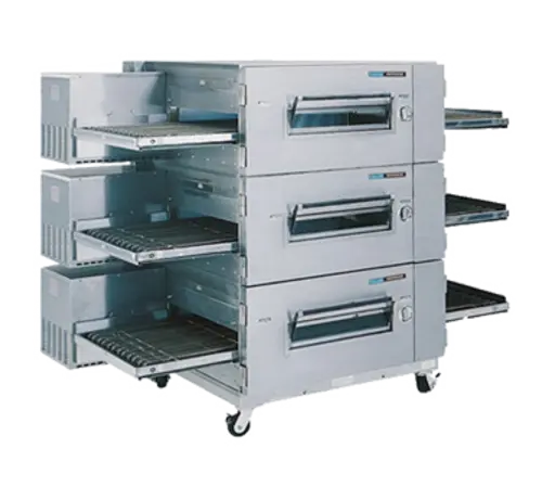 Lincoln 1600-FB3G 73" Gas Low Profile Triple Impinger Conveyor Pizza Oven - Natural Gas