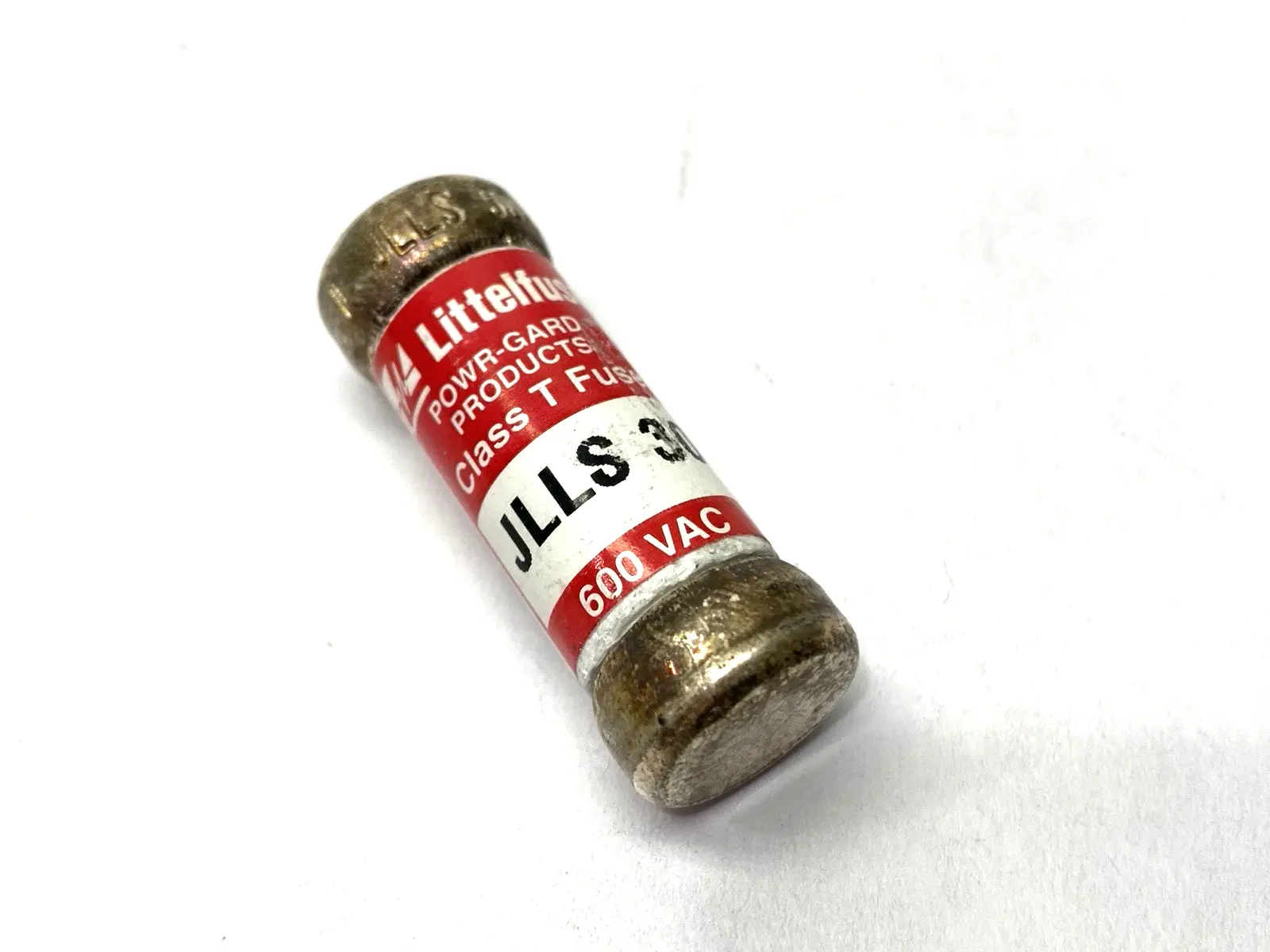 USED LITTELFUSE CURRENT-LIMITING POWR-GARD FUSE CLASS T 600VAC 30A